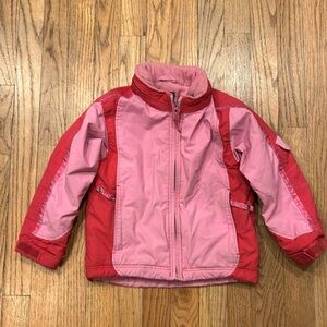REI Winter Coat Girl's Tots 3T GROWTH TUCK Ski Jacket Fleece Lined TIMBER MOUNTA
